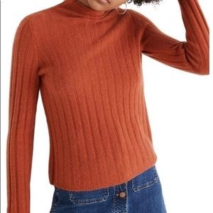 Madewell Evercrest Turtleneck  Sweater in rust